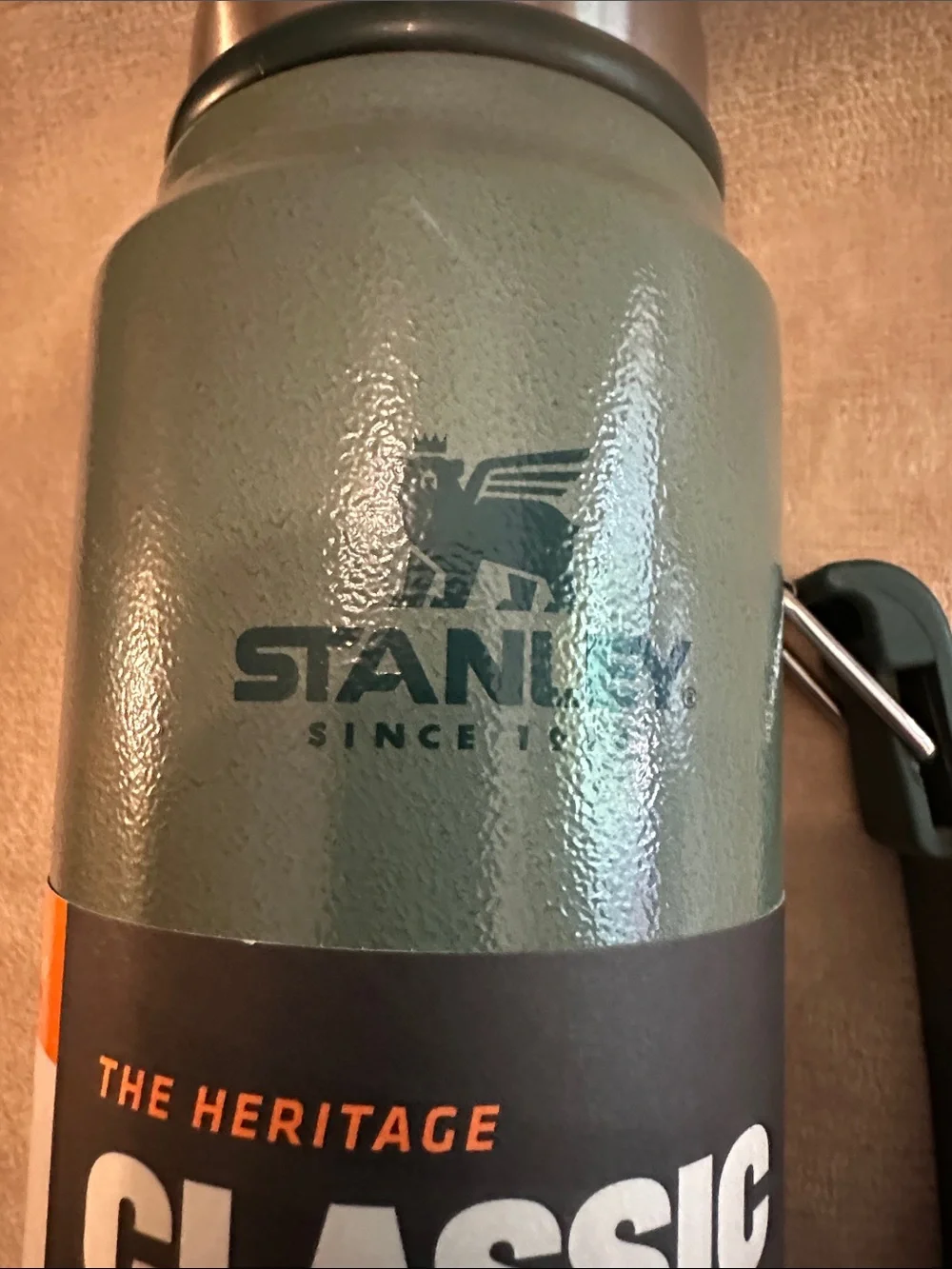 Stanley Classic Bottle Vacuum Flask - Forest Green with Stainless Cap